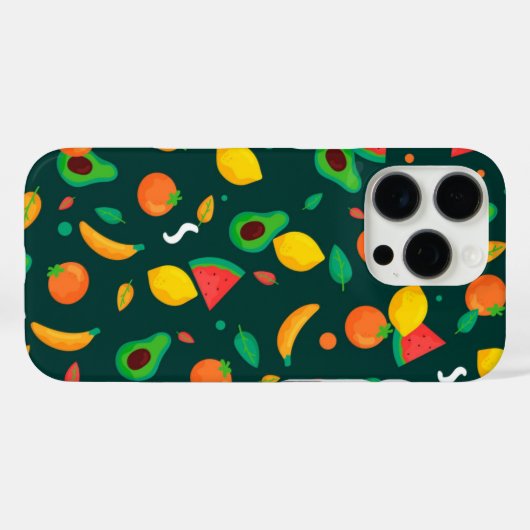 Coques Case-Mate iPhone Motif de fruits (Verso (horizontal))