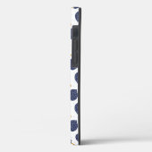 Coques Case-Mate iPhone Motif de fruits de la bombe Abstraite bleue marine (Verso / Gauche)