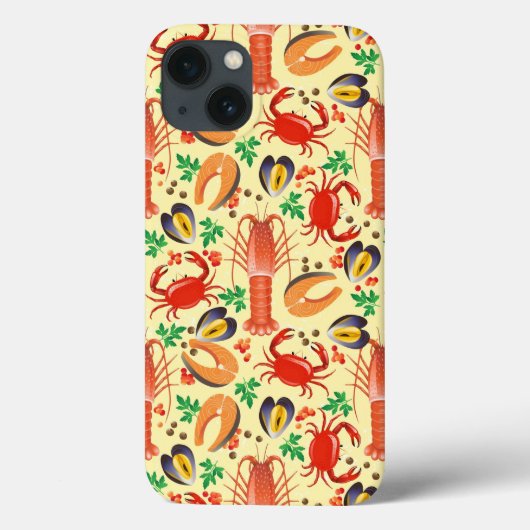Coques Case-Mate iPhone Motif de fruits de mer (Verso)