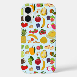 Coques iPhone 16 Motif de fruits d'été coloré