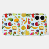 Coques Case-Mate iPhone Motif de fruits d'été coloré (Verso (horizontal))