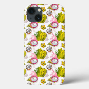 Coques Pour iPhone Motif de fruits texturés à main libre