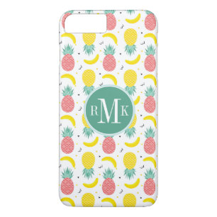 Coque iPhone 8 Plus/7 Plus Motif de fruits tropicaux colorés