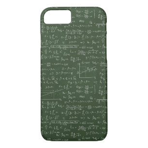Case-Mate iPhone Case Motif de geek. Tableau noir avec des formules de