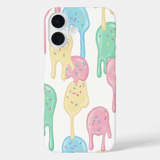 Coques Case-Mate iPhone Motif de glace fondue et de pépites (Verso)