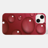 Coques Case-Mate iPhone Motif de goutte d'eau rouge (Verso (horizontal))