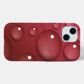 Coques Case-Mate iPhone Motif de goutte d'eau rouge (Verso (horizontal))