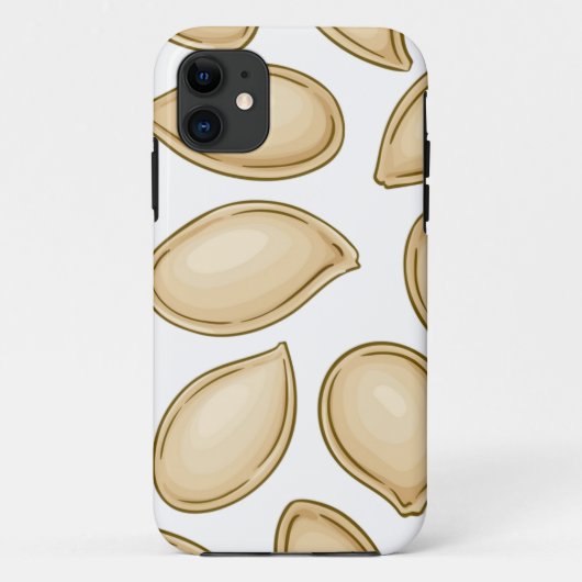 Coques Case-Mate iPhone Motif de graines de citrouille (Dos)