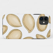 Coques Case-Mate iPhone Motif de graines de citrouille (Dos (Horizontal))