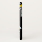 Coques Case-Mate iPhone Motif de grenouilles jaunes vertes (Dos/Gauche)