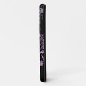 Coques Case-Mate iPhone Motif de gribouillis rose violet (Dos/Gauche)