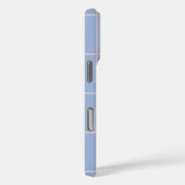 Coques Case-Mate iPhone Motif de grille bleu clair et rose (Verso / Droite)