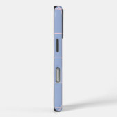 Coques Case-Mate iPhone Motif de grille bleu clair et rose (Verso / Droite)