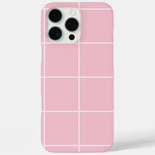 Coques iPhone 16 Pro Max Motif de grille de contrôle de couleur minimale