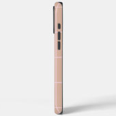 Coques Case-Mate iPhone Motif de grille en beige chaud et vérification min (Verso / Gauche)