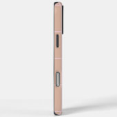 Coques Case-Mate iPhone Motif de grille en beige chaud et vérification min (Verso / Droite)
