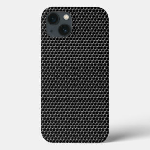 iPhone 13 Case Motif de grille en métal - arrière - plan