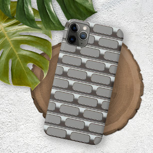 Case-Mate iPhone Case Motif de grille industrielle en faux acier inoxyda