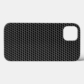 Coques Case-Mate iPhone Motif de grille métallique - arrière - plan (Verso (horizontal))