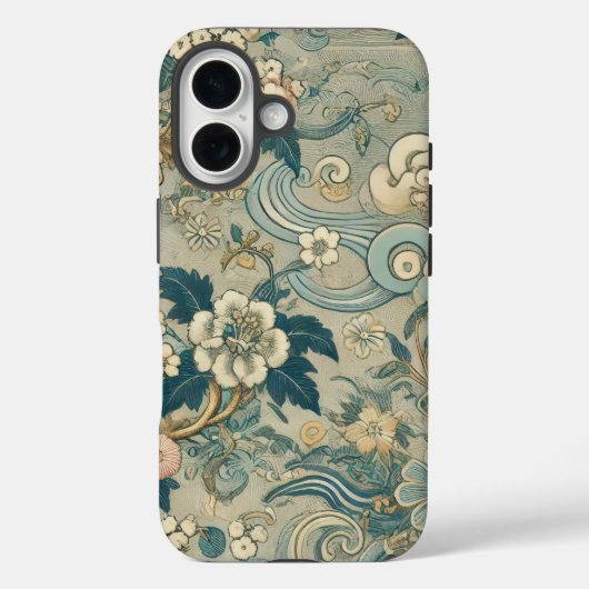 Coques Case-Mate iPhone Motif de jardin oriental (Verso)