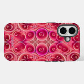 Coques Case-Mate iPhone Motif de Kaleidoscope rose (Verso (horizontal))