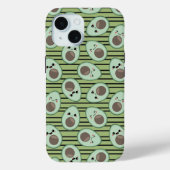 Coques Case-Mate iPhone Motif de Kawaii Avocado (Verso)