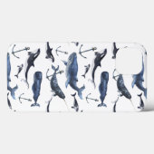 Coques Case-Mate iPhone Motif de la baleine et de la Ancre (Verso (horizontal))
