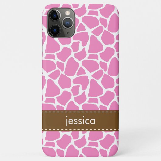 Coques Case-Mate iPhone Motif de la Girafe rose (Dos)