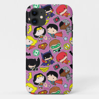 Motif de la Ligue de Justice de Chibi sur le viole