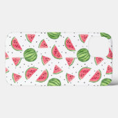 Coques Case-Mate iPhone Motif de la pastèque Neon Watercolor (Verso (horizontal))