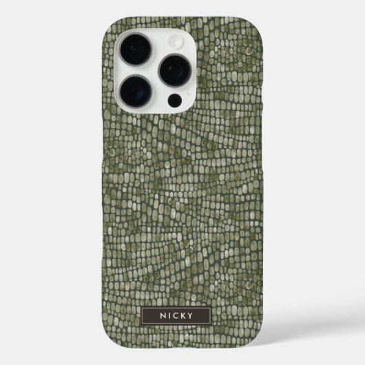 Coques Case-Mate iPhone Motif de la peau animale sauvage du crocodile du s (Verso)
