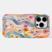 Coques Case-Mate iPhone Motif de la rivière Floral (Verso (horizontal))