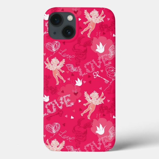 Coques Case-Mate iPhone Motif de la Saint Valentin avec Cupidon (Verso)