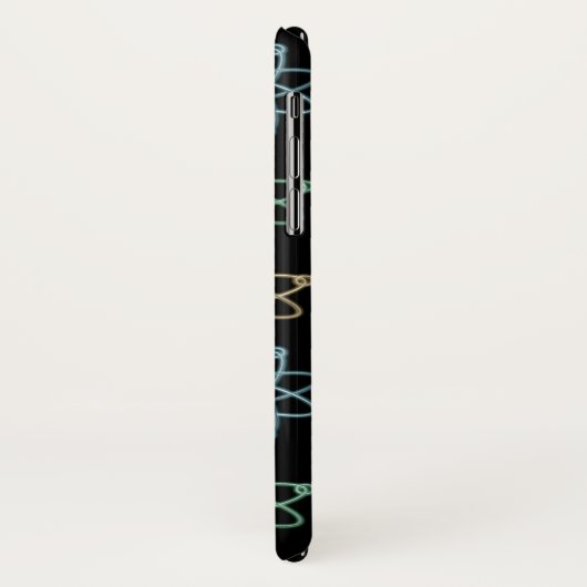 Coques Case-Mate iPhone Motif de la structure atomique (Dos/Gauche)