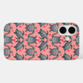 Coques Case-Mate iPhone Motif de la tortue de mer (Verso (horizontal))