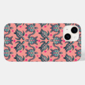 Coques Case-Mate iPhone Motif de la tortue de mer (Verso (horizontal))
