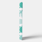 Coques Case-Mate iPhone Motif de la tortue Turquoise (Verso / Droite)