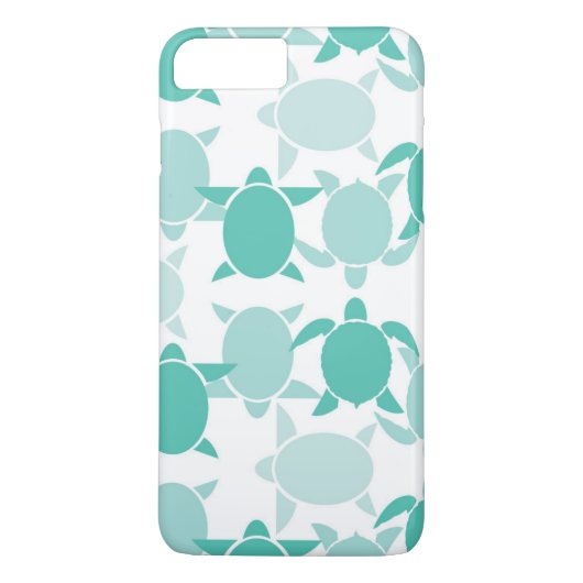 Coques Case-Mate iPhone Motif de la tortue Turquoise (Dos)