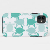 Coques Case-Mate iPhone Motif de la tortue Turquoise (Dos (Horizontal))