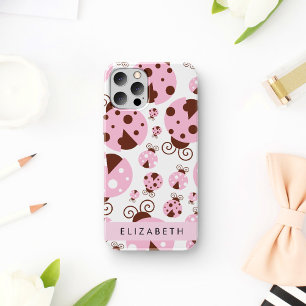 Case-Mate iPhone Case Motif De Ladybugs, Ladybugs Rose, Votre Nom