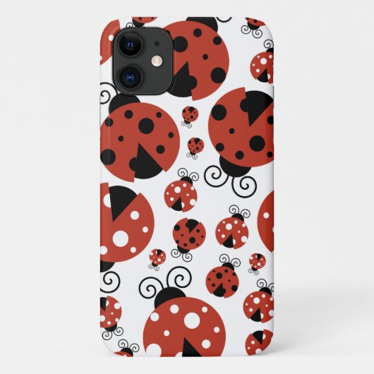 Coques Case-Mate iPhone Motif De Ladybugs, Mignons Ladybugs, Red Ladybugs (Dos)