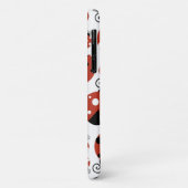 Coques Case-Mate iPhone Motif De Ladybugs, Red Ladybugs, Votre Nom (Dos/Gauche)
