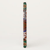 Coques Case-Mate iPhone Motif de l'art populaire rustique estonien avec fl (Dos/Gauche)