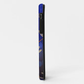 Coques Case-Mate iPhone Motif de libellule bleue et blanche, (Dos/Gauche)