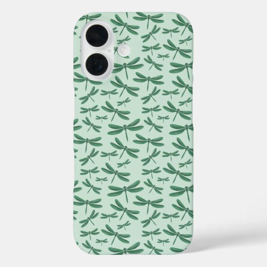 Coques Case-Mate iPhone Motif de libellules vertes (Verso)