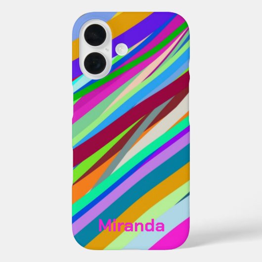 Coques Case-Mate iPhone Motif de ligne diagonale multiple (Verso)