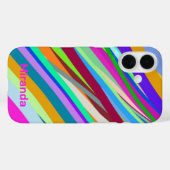 Coques Case-Mate iPhone Motif de ligne diagonale multiple (Verso (horizontal))