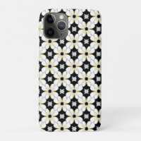 Motif de ligne florale noire pour décoration moder