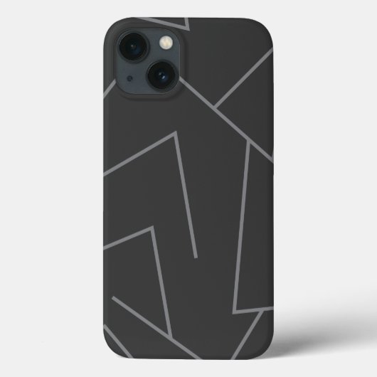 Coques Case-Mate iPhone Motif de ligne graphique moderne, urbain simple, d (Verso)