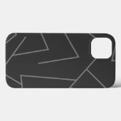 Coques Case-Mate iPhone Motif de ligne graphique moderne, urbain simple, d (Verso (horizontal))